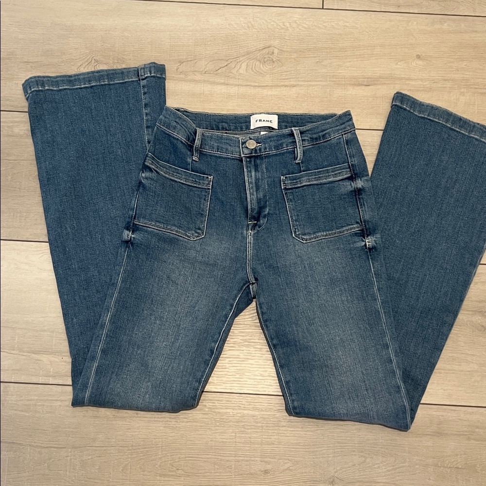 Frame Le Bardot Jonah Flare Jeans - Picture 7 of 7